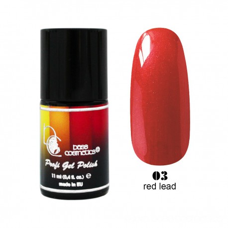 Hybrid nail polish - red lead